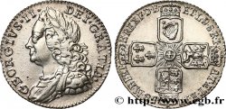 ROYAUME-UNI 6 Pence Georges II 1757 
