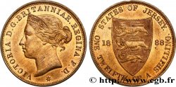 JERSEY 1/12 Shilling Victoria 1888 