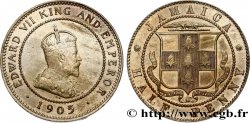 JAMAICA 1/2 Penny Édouard VII 1905 