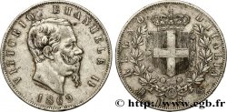 ITALIE 5 Lire Victor Emmanuel II 1869 Milan