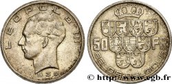 BELGIQUE 50 Francs Léopold III légende Belgie-Belgique tranche position A 1939 