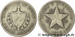 CUBA 20 Centavos 1916 
