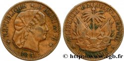 HAITI 2 Centimes an 78 emblème “Liberté créole” de Roty 1881 Paris