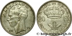 BELGIEN 20 Francs Léopold III position A 1935 