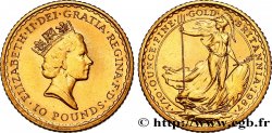 ROYAUME-UNI 10 Pounds Britannia 1987  SPL 