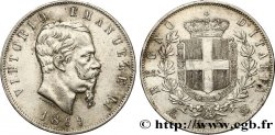 ITALIE 5 Lire Victor Emmanuel II 1869 Milan