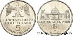 ALEMANIA 5 Mark Centenaire du parlement allemand 1971 Karlsruhe