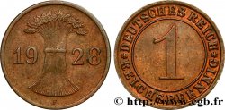DEUTSCHLAND 1 Reichspfennig gerbe de blé 1928 Stuttgart - F