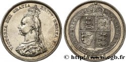 ROYAUME-UNI 1 Shilling Victoria buste du jubilé 1887 