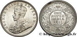 INDIA BRITANNICA 1 Rupee (Roupie) Georges V 1911 Bombay SPL62 PCGS