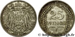 GERMANIA 25 Pfennig Empire aigle impérial 1910 Stuttgart