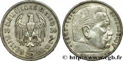GERMANY 5 Reichsmark Maréchal Paul von Hindenburg 1936 Berlin