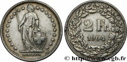 SUIZA 2 Francs Helvetia 1904 Berne - B