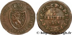 ALLEMAGNE - NASSAU 1/2 Kreuzer Grand-Duché de Nassau 1813 