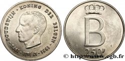 BELGIQUE 250 Francs jubilé d’argent du roi Baudouin légende flamande 1976 Bruxelles