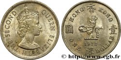 HONGKONG 1 Dollar Elisabeth II couronnée 1972 