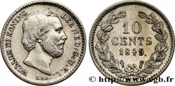 NETHERLANDS 10 Cents Guillaume III 1849 Utrecht