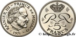 MONACO - PRINCIPALITY OF MONACO - RAINIER III Essai de 5 Francs  1971 Paris
