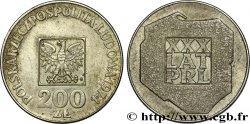 POLOGNE 200 Zlotych aigle 30e anniversaire de la fondation de la république populaire 1974 Varsovie
