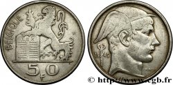 BÉLGICA 50 Francs Mercure, légende française 1949 
