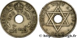 BRITISH WEST AFRICA 1 Penny Georges VI 1944 
