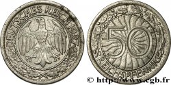 ALLEMAGNE 50 Reichspfennig 1927 Karlsruhe 