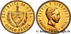 CUBA 5 Pesos 1915 