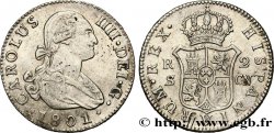 ESPAGNE - ROYAUME D ESPAGNE - CHARLES IV 2 Reales 1801 Séville TTB+ 