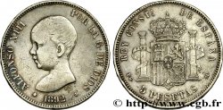 ESPAGNE 5 Pesetas Alphonse XIII 1er type 1892 Madrid