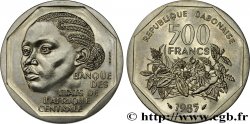 GABóN Essai de 500 Francs femme africaine 1985 Paris