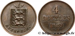 GUERNESEY 4 Doubles 1889 Heaton