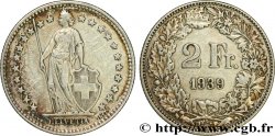 SCHWEIZ 2 Francs Helvetia 1939 Berne - B
