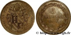 VATICAN AND PAPAL STATES 5 Baiocchi Pie IX an VIII 1853 Rome