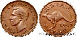 AUSTRALIA 1 Penny Georges VI / grand kangourou 1945 Perth MBC 