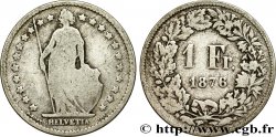 SUIZA 1 Franc Helvetia 1876 Berne