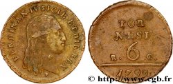 ITALIE - ROYAUME DE NAPLES 6 Tornesi Ferdinand IV 1799 