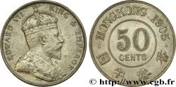 HONG KONG 50 Cents Edouard VII 1905 