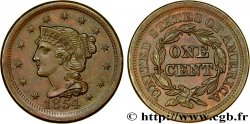 ÉTATS-UNIS D AMÉRIQUE 1 Cent Liberté “Braided Hair” 1854 Philadelphie