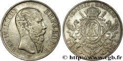 MEXIQUE 1 Peso Empereur Maximilien 1866 Mexico