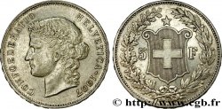 SUISSE 5 Francs Helvetia 1907 Berne