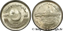 PAKISTAN 25 Rupees (Roupies) 50e anniversaire de la Force sous-marine de la Marine pakistanaise 2014 Lahore SPL 