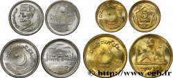 PAKISTAN Lot de 4 monnaies 1, 2, 5 et 10 Rupees (Roupies) 2014-2016 