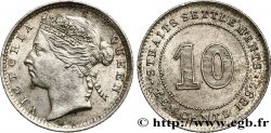 COLONIAS DEL ESTRECHO 10 Cents Victoria 1897 