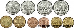 ZIMBABWE Lot de 5 monnaies 1, 5, 10, 25 et 50 Cents 2014 