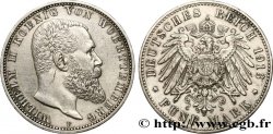 ALLEMAGNE - WURTEMBERG 5 Mark Guillaume II 1913 Stuttgart