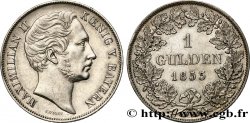 ALLEMAGNE - BAVIÈRE 1 Gulden Maximilien II 1855 