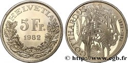 SUISSE 5 Francs 100e anniversaire du chemin de fer du Gothard 1982 Berne SPL 