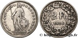 SVIZZERA  2 Francs Helvetia 1906 Berne - B