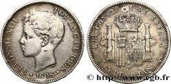 ESPAGNE 5 Pesetas Alphonse XIII 3e type 1898 Madrid