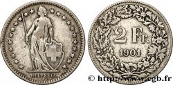SUIZA 2 Francs Helvetia 1901 Berne